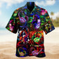 Creative Dreamy Starry Sky Hawaiian Shirt Design View For Warm Weather Events