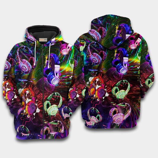 Headphone Music Lover Hoodie For Rehearsals Weekend Outings And Comfortable Streetwear