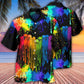 Rainbow Pride And Skull Hawaiian Shirt With All Over Print For Beach Vacations Casual Parties And Warm Weather Style