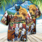 Peaceful Cow Hereford Hawaiian Shirt Pattern View For Relaxed Warm Weather Outfits