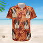 Funny Tropical Custom Pet Photo Palm Trees Hawaiian Shirt For Nature Lovers And Coastal Travel
