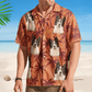Funny Tropical Custom Pet Photo Palm Trees Hawaiian Shirt For Nature Lovers And Coastal Travel