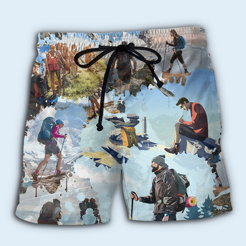 Hiking Adventure Beach Shorts For Summer Vacation And Coastal Travel