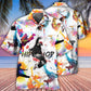 Colorful Hip Hop Music Hawaiian Shirt With All Over Print For Vacation Getaways Resort Wear And Casual Celebrations