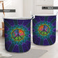 Hippie Sign Purple Laundry Basket For Room Home Organizer