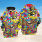 Hippie America Full Color Hoodie For Boho Enthusiasts Seasonal Trips And Thoughtful Gifts