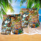 Hippie Beach Shorts Pattern Detail For Vacation Style And Easy Warm Weather Wear