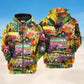 Hippie Bus Peace Life Hoodie For Free Spirited Travel Casual Wear And Comfortable Layering