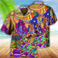 Colorful Hippie Peace Hawaiian Shirt With All Over Print For Tropical Getaways Outdoor Fun And Everyday Wear