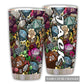 Hippie D20 Floral Personalized 20 Oz Tumbler For Coffee Travel And Daily Drinks