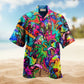 Bohemian Dogs Colorful Style Hawaiian Shirt For Summer Vacation Beach Travel And Relaxed Casual Wear