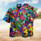Bohemian Dogs Colorful Style Hawaiian Shirt For Summer Vacation Beach Travel And Relaxed Casual Wear