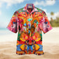 Gothic Skull Graphic Hawaiian Shirt Pattern Detail For Outdoor Gatherings