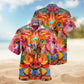 Gothic Skull Graphic Hawaiian Shirt Design View For Vacation Style