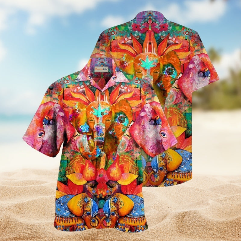 Gothic Skull Graphic Hawaiian Shirt Design View For Vacation Style