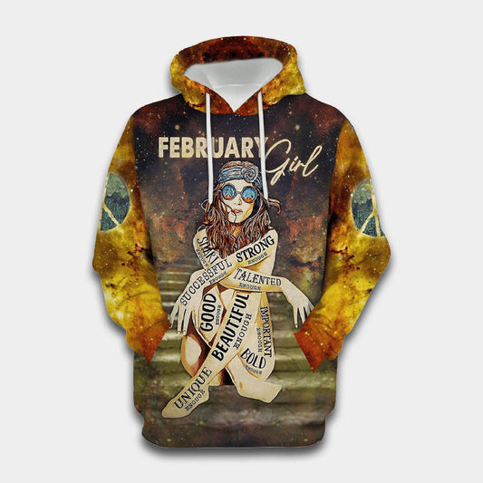 Hippie February Girl Hoodie For Peace Inspired Outfits Casual Events And Thoughtful Gifting