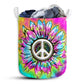 Hippie Flower Color Laundry Basket For Bathroom Bedroom Storage