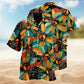 Hippie Flower Peace Psychedelic Art Hawaiian Shirt For Beachside Event And Vacation Outfit