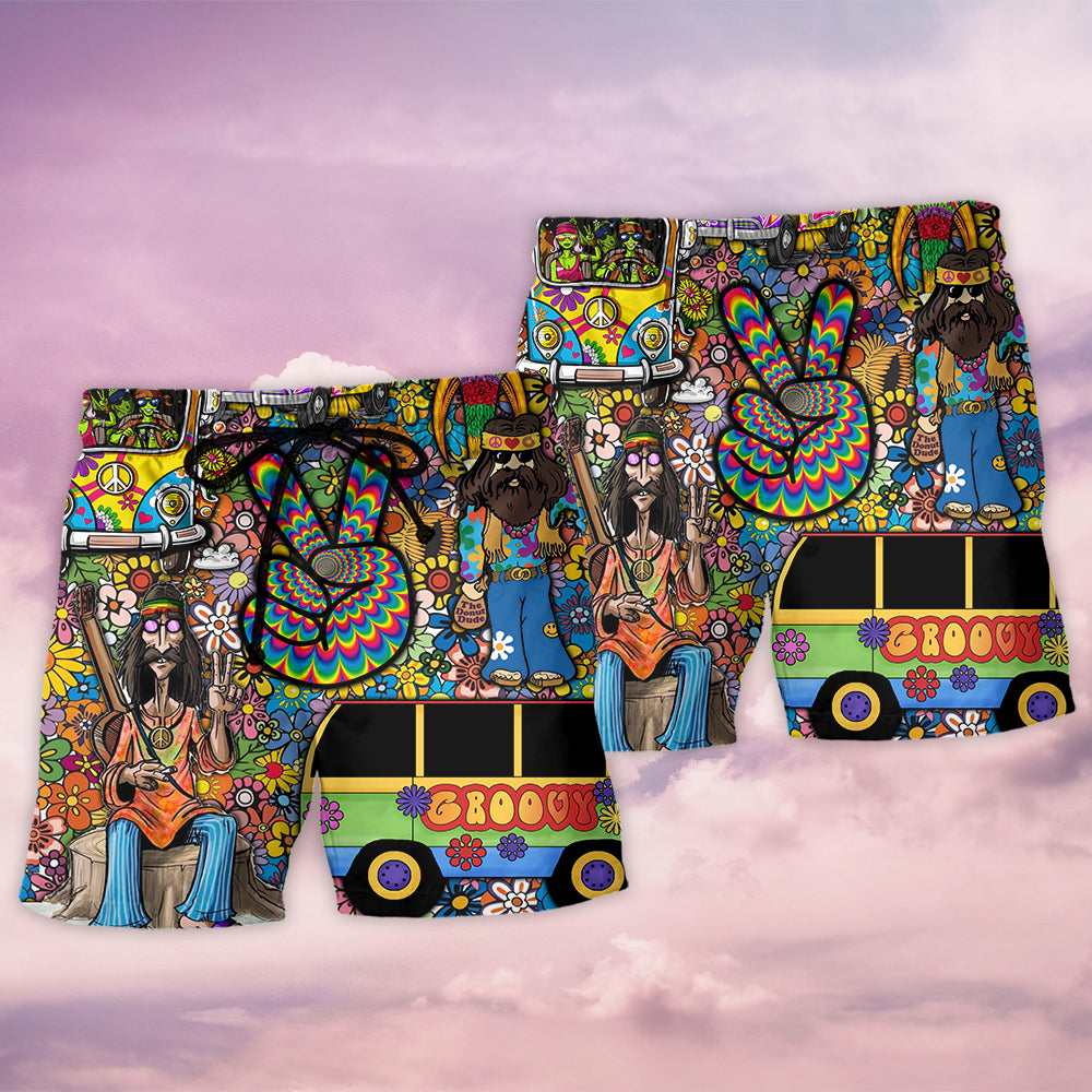 Hippie Floral Beach Shorts Pattern Detail For Relaxed Weekends And Thoughtful Gift Giving