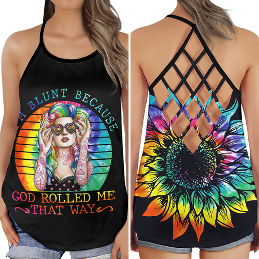 Hippie Girl Peaceful Soul Hollow Tank Top For Yoga Workouts And Festival Wear