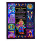 Hippie Girl Follow Your Dream Daughter Gift Flannel Blanket For Cozy Bedroom Sofa Decor