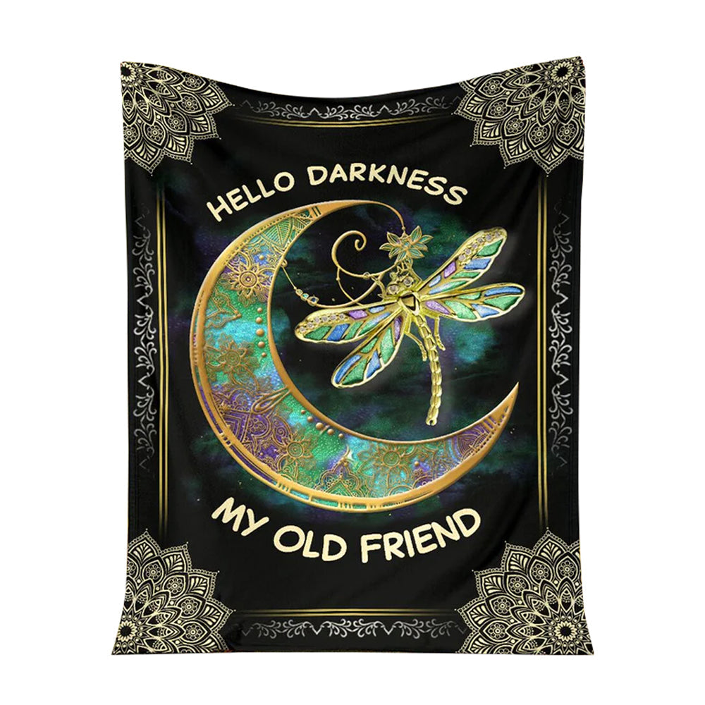 Dark Floral Hippie Flannel Blanket For Cozy Bedroom Sofa Decor