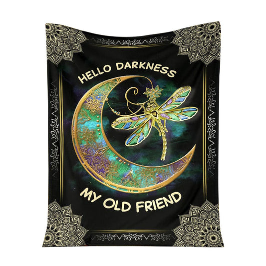 Dark Floral Hippie Flannel Blanket For Cozy Bedroom Sofa Decor