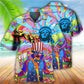 Bohemian Independence Day American Hawaiian Shirt For Beach Parties And Weekend Getaways