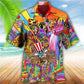 Bohemian Independence Day American Hawaiian Shirt For Warm Weather Adventures And Everyday Comfort