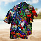 Bohemian Peace And Love Bird Hawaiian Shirt For Summer Vacation Beach Travel And Relaxed Casual Wear