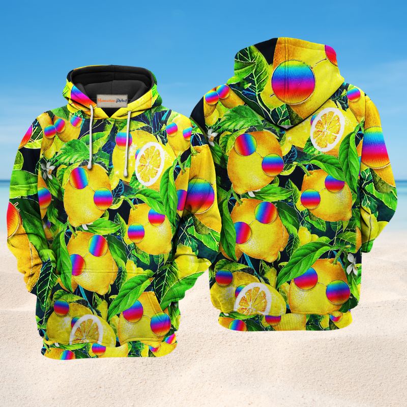 Hippie Lemon Peace Life Hoodie For Relaxed Streetwear Outdoor Gatherings And Travel