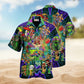 Bohemian Mushroom Alien Bus Everything Hawaiian Shirt For Summer Vacation Beach Travel And Relaxed Casual Wear
