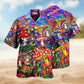 Bohemian Mushroom Happy Together Hawaiian Shirt For Summer Vacation Beach Travel And Relaxed Casual Wear