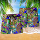Bohemian Mushroom Old Beach Shorts Pattern Detail For Beachside Relaxation And Memorable Gift Ideas