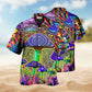 Bohemian Fantasy Mushroom Style Hawaiian Shirt For Summer Vacation Beach Travel And Relaxed Casual Wear