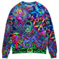 Hippie Octopus Colorful Tie Dye Sweater For Festival Adventures Vacations And Relaxed Daily Styling