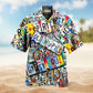 Bohemian Old Man Spirit Peace Hawaiian Shirt For Summer Vacation Beach Travel And Relaxed Casual Wear