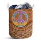 Hippie Love Peaceful Life Laundry Basket For Bathroom Bedroom Storage