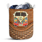 Hippie Peaceful Day Laundry Basket For Bathroom Bedroom Storage