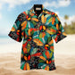 Bohemian Peace Flowers Style Hawaiian Shirt For Summer Vacation Beach Travel And Relaxed Casual Wear