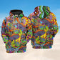 Hippie Peace Life Hoodie For Peaceful Casual Style Weekend Travel And Comfort