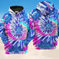 Hippie Peace Life Color Hoodie For Boho Enthusiasts Seasonal Trips And Thoughtful Gifts