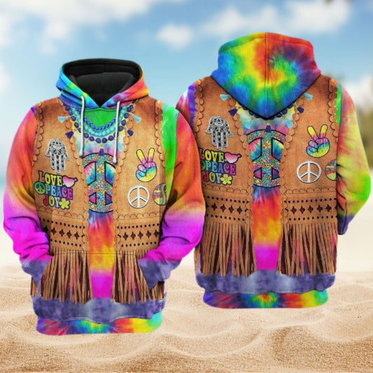 Hippie Peace Life Hoodie For Festival Adventures Daily Outfits And Gift Giving