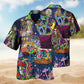 Hippie Peace Hawaiian Shirt For Beach Party And Travel Ready Style