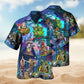 Hippie Peace Hawaiian Shirt For Island Getaway And Summer Event Style