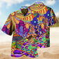 Hippie Peace Hawaiian Shirt For Warm Weather Outing And Island Inspired Style