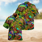 Hippie Salamander Hawaiian Shirt For Island Vacations, Resort Wear, And Relaxed Seasonal Style