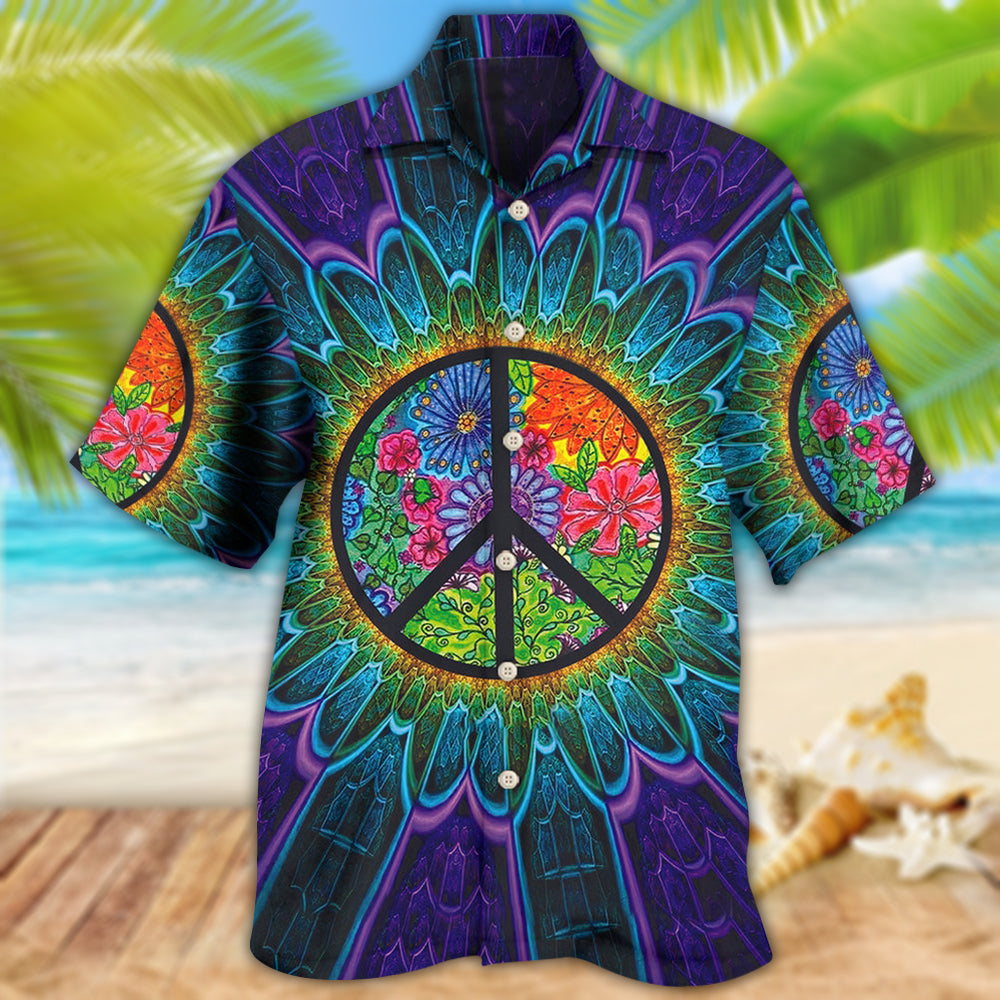 Bohemian Sign Hawaiian Shirt Artwork Detail For Resort Trips And Outdoor Activities
