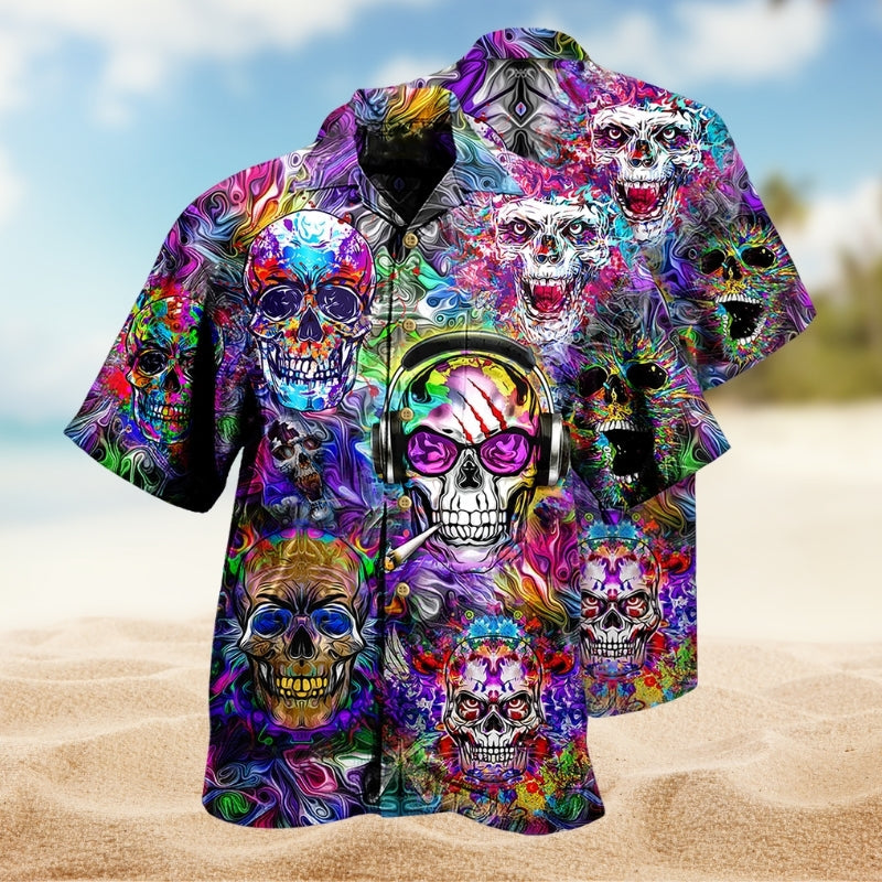 Barbecue Food Meat Grill Hawaiian Shirt Creative Print View For Coastal Travel