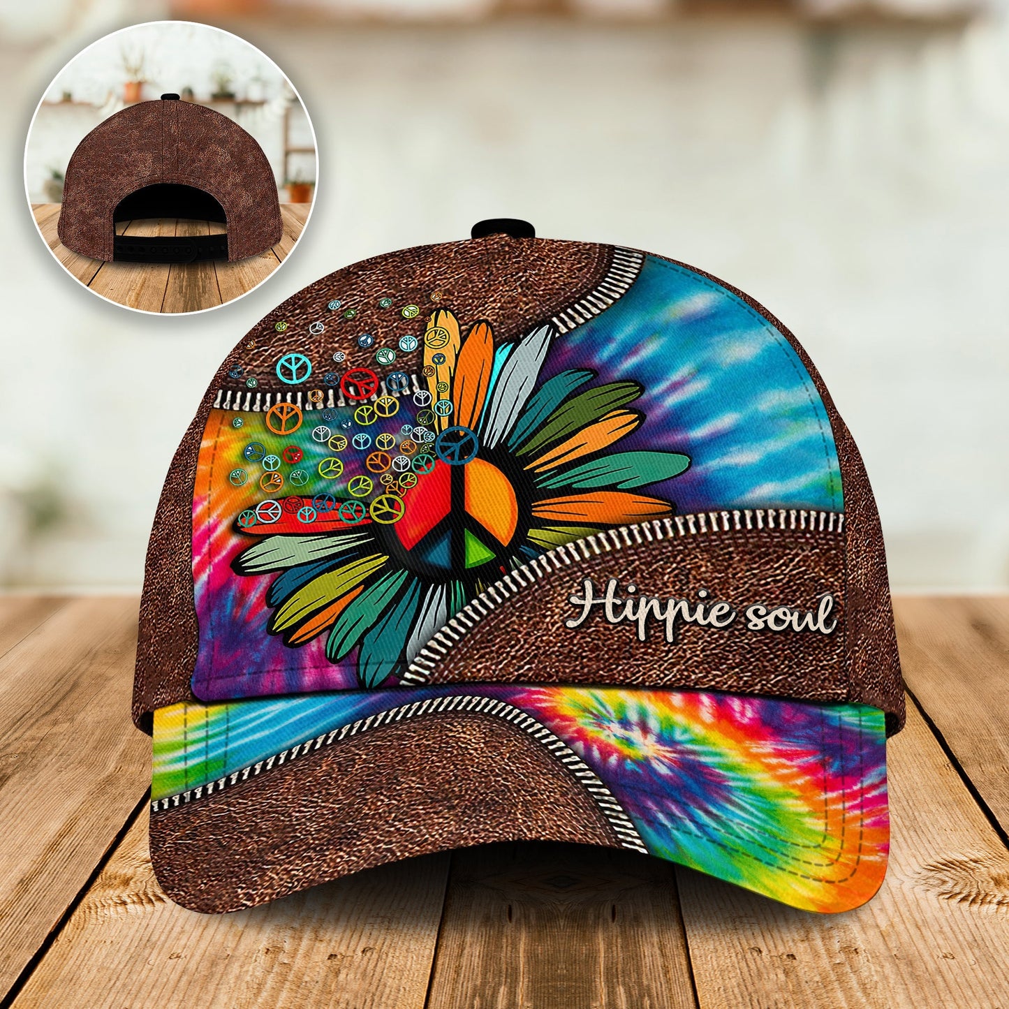 Hippie Soul Vintage Classic Cap For Festivals Vacations Outdoor Fun And Daily Comfort